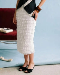 Heyson - Leeann Layered Ruffle Midi Skirt