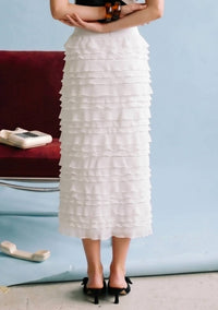 Heyson - Leeann Layered Ruffle Midi Skirt
