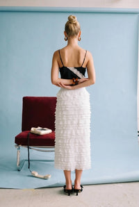 Heyson - Leeann Layered Ruffle Midi Skirt