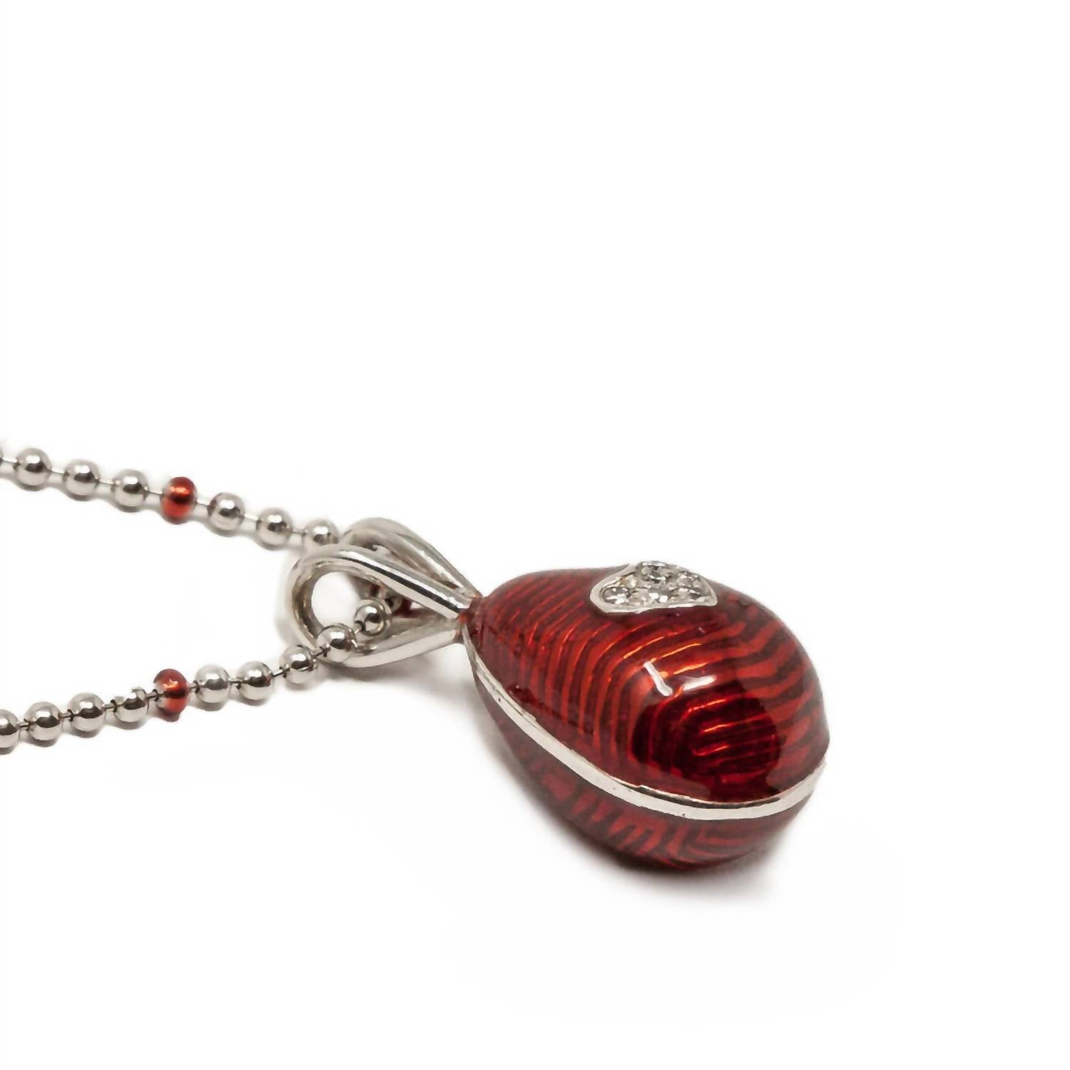 Hidalgo - Women's Egg Pendant Necklace - jewelry - necklaces - red