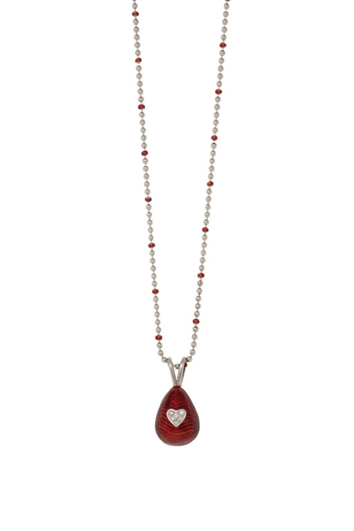 Hidalgo - Women's Egg Pendant Necklace - jewelry - necklaces - red