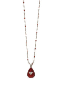 Hidalgo - Women's Egg Pendant Necklace - jewelry - necklaces - red
