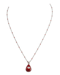 Hidalgo - Women's Egg Pendant Necklace - jewelry - necklaces - red