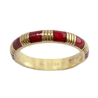 Hidalgo - Women's Enamel Ring - jewelry - red - rings