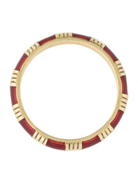 Hidalgo - Women's Enamel Ring - jewelry - red - rings