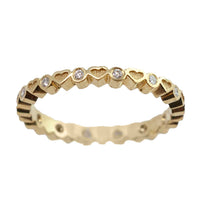 Hidalgo - Women's Heart Band Ring - gold - jewelry - rings