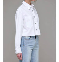 Hidden - Cropped Denim Shirt