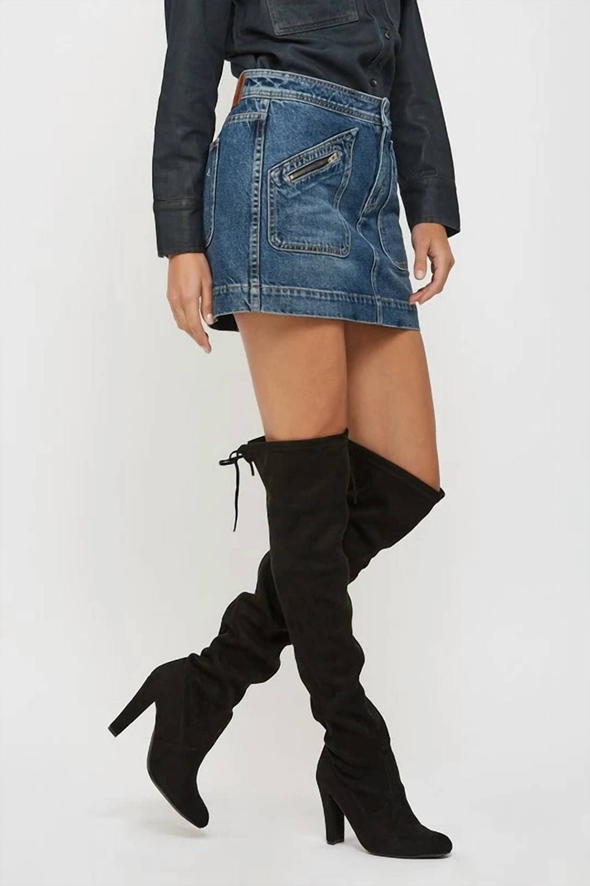 Hidden - Demi Mini Skirt with Front Pockets