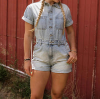 Hidden - Dylan Denim Short Romper