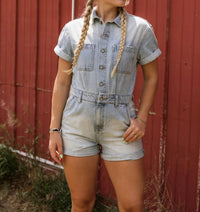 Hidden - Dylan Denim Short Romper