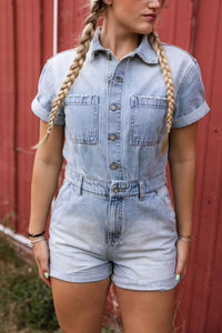 Hidden - Dylan Denim Short Romper
