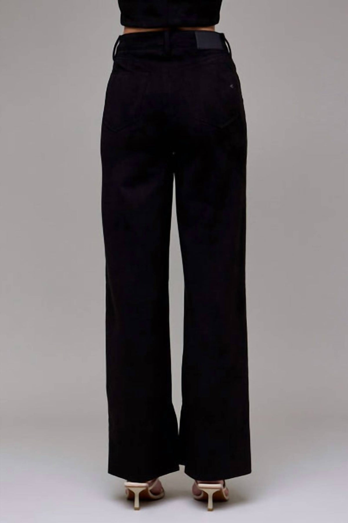 Hidden - Ella Suede Side Slit Pants