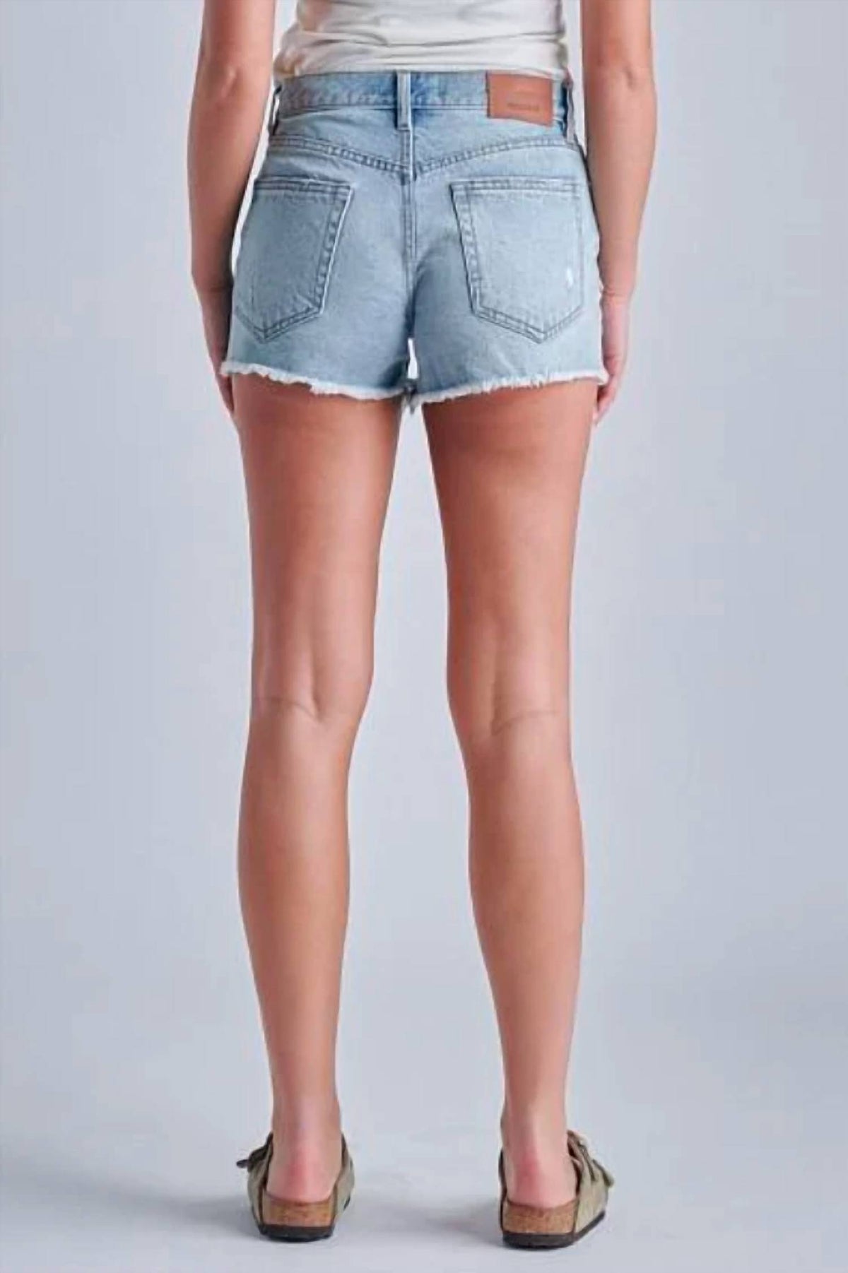 Hidden - Hannah Mid Rise Light Cut Off Shorts