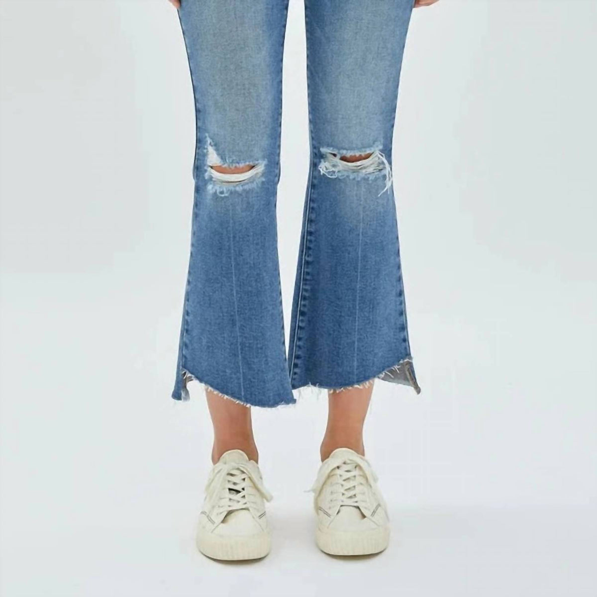 Hidden - Happi Crop Flare With Step Hem Jeans
