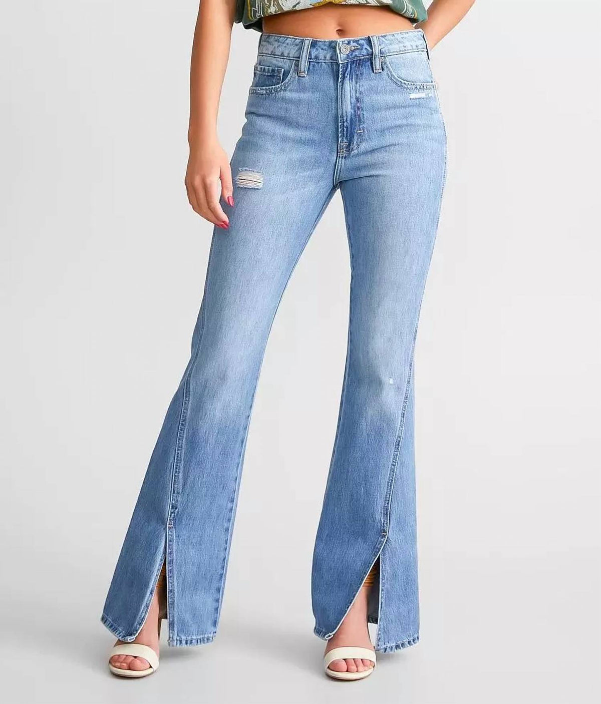 Hidden - Happi Split Flare Jeans