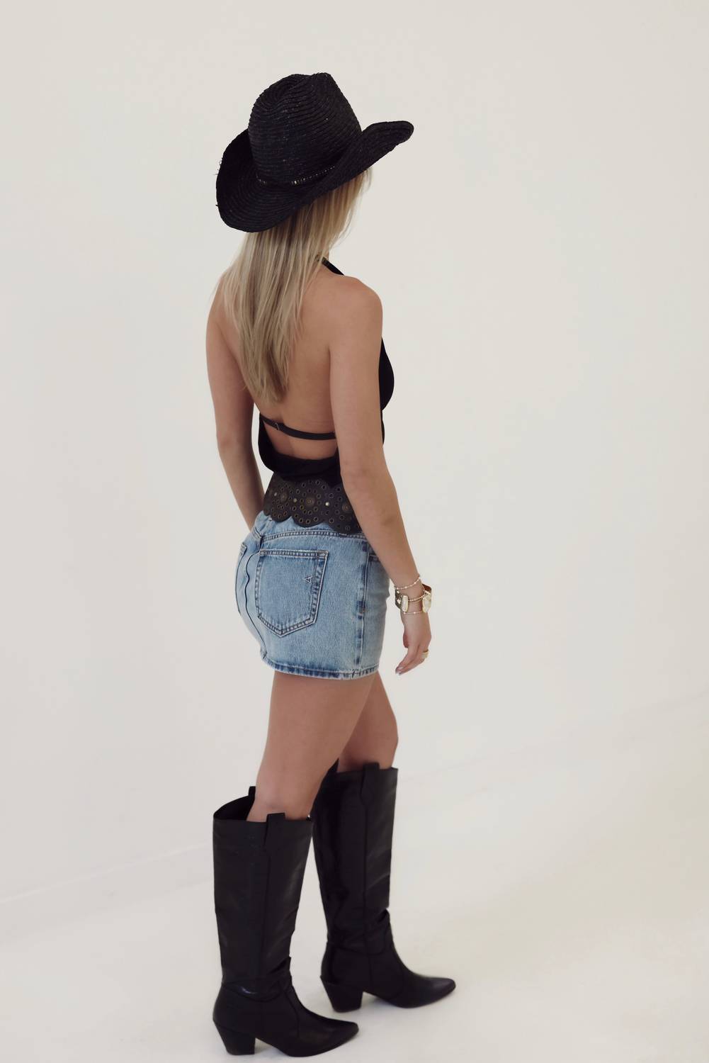 Hidden - Lone Star Denim Skirt