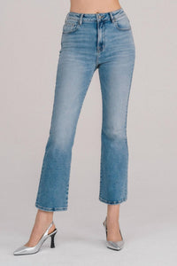 Hidden - Medium Light Clean Bootcut Jeans - blue - boot - cut - clothing