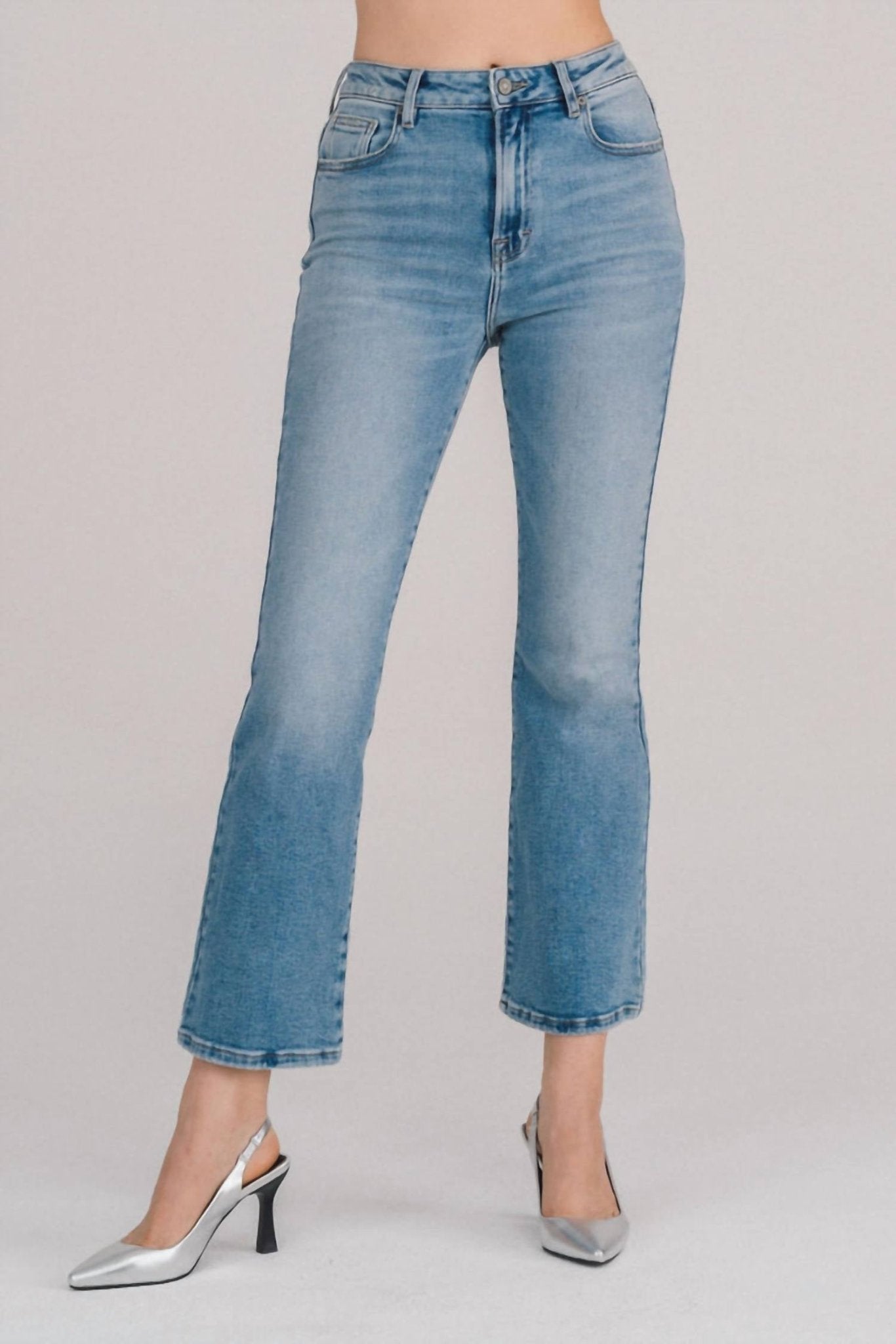 Hidden - Medium Light Clean Bootcut Jeans - blue - boot - cut - clothing