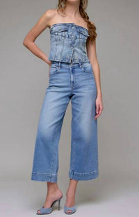 Hidden - Nori Clean Crop Wide Leg Jeans