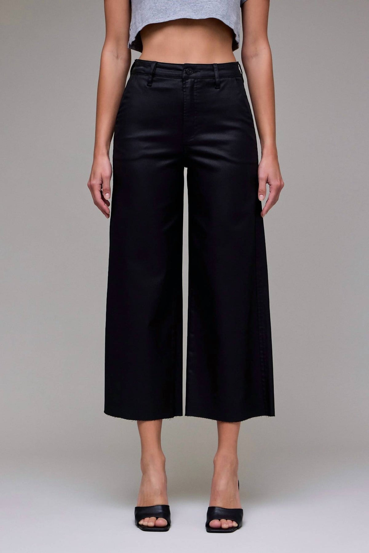 Hidden - Nori Coated Cropped Pant