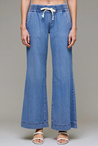 Hidden - Nori Drawstring Wide Leg Trouser