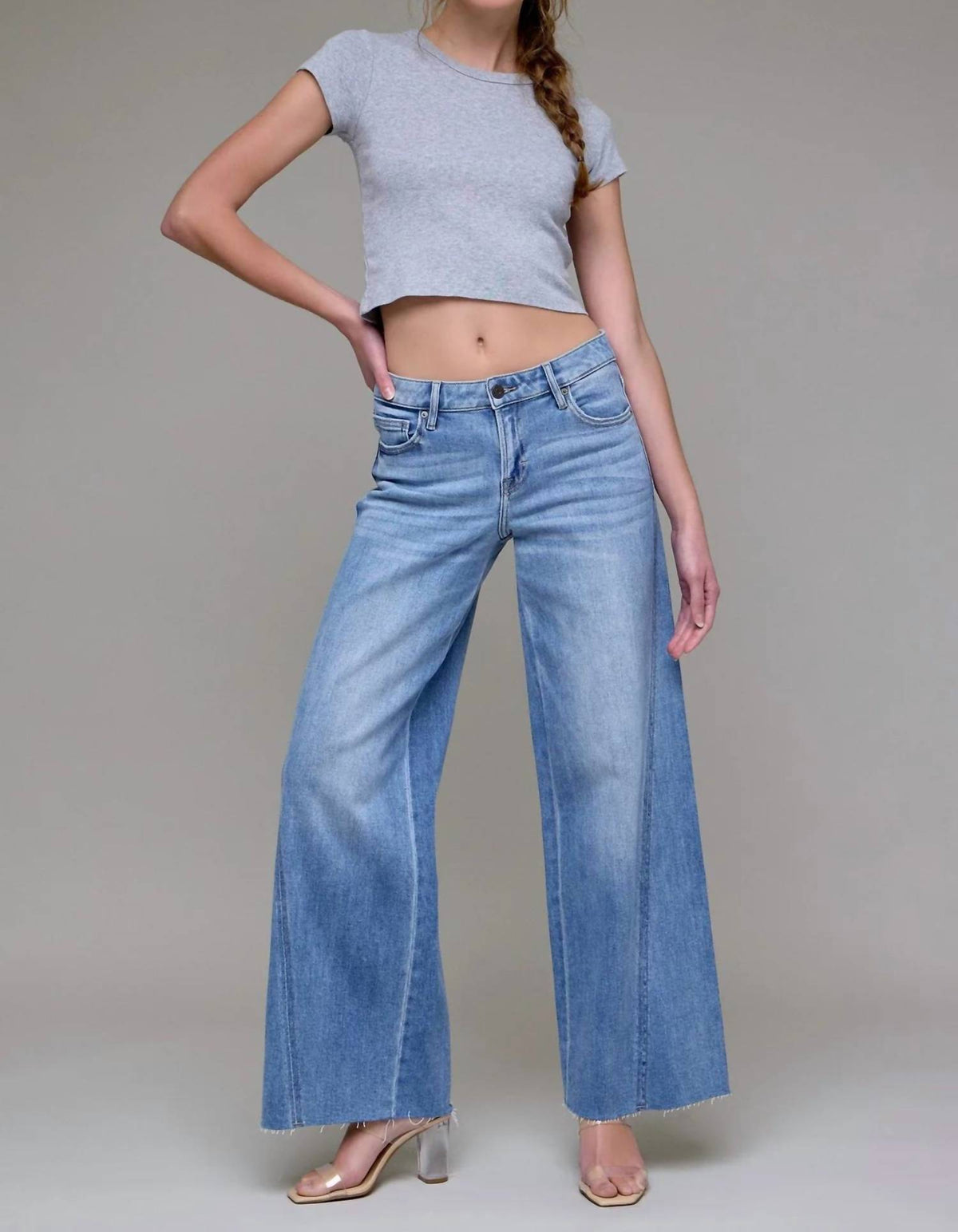Hidden - Nori Midrise Wide Leg Jeans