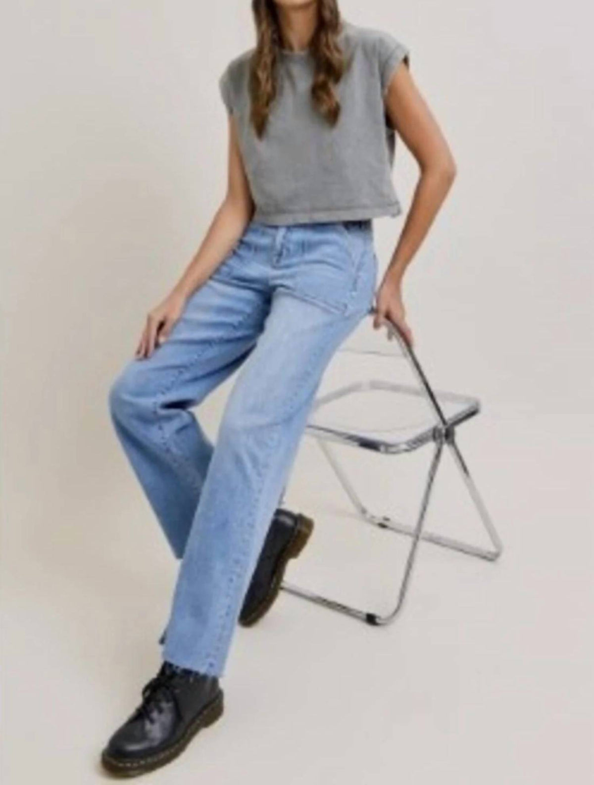 Hidden - PATCH POCKET JEANS