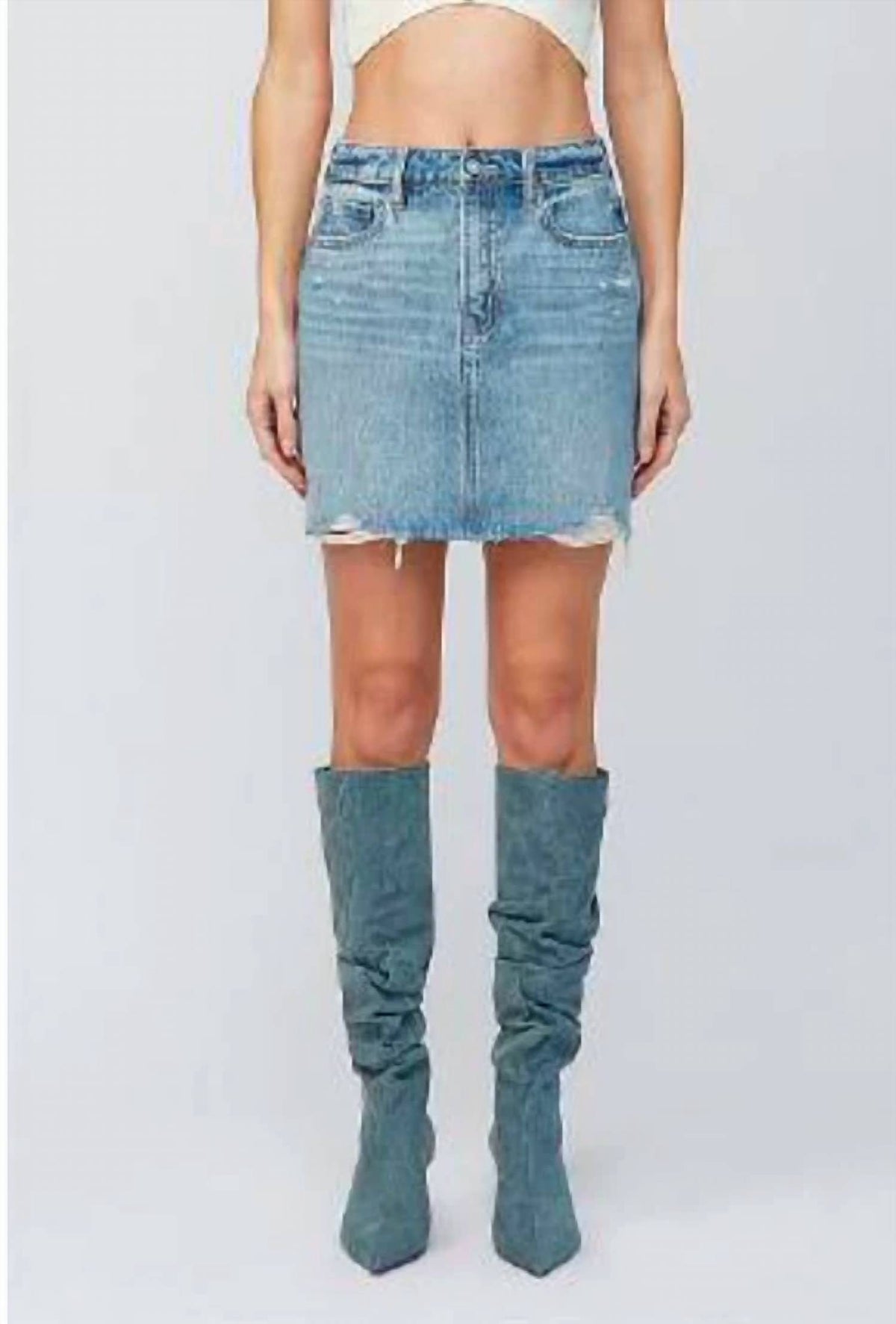 Hidden - Peyton Denim Mini Skirt