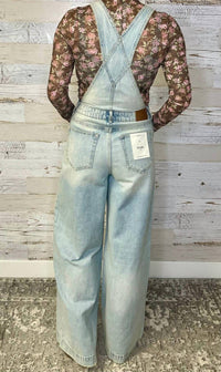 Hidden - Wide Leg Denim Overall