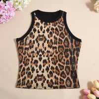 Hiddenbrand - Sequin Crop Tank Top