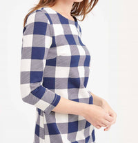 Hinckley - Buffalo Check Dress - blue - clothing - dresses