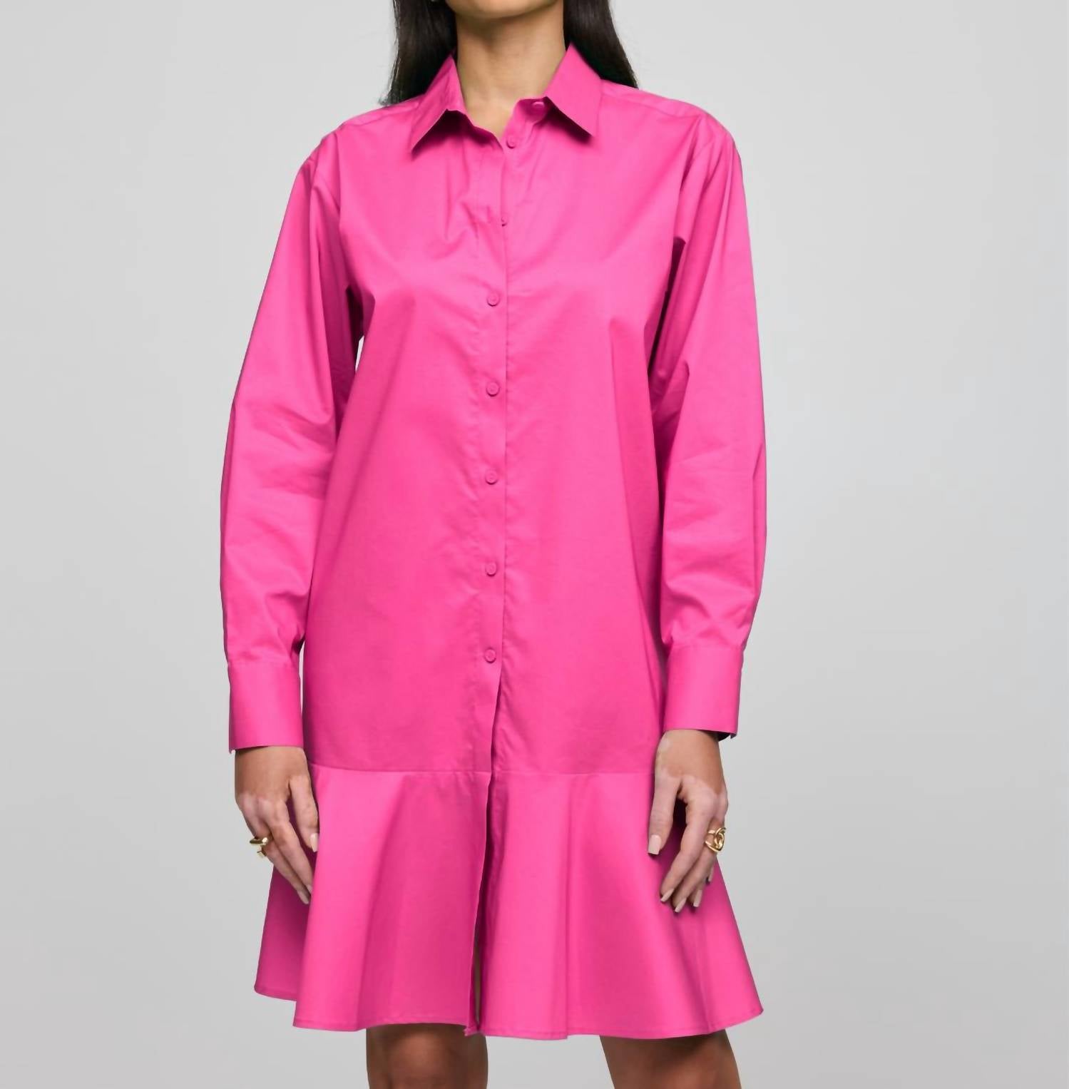 Hinson Wu - Adeline Long Sleeve Dress - clothing - cotton - blend - dresses