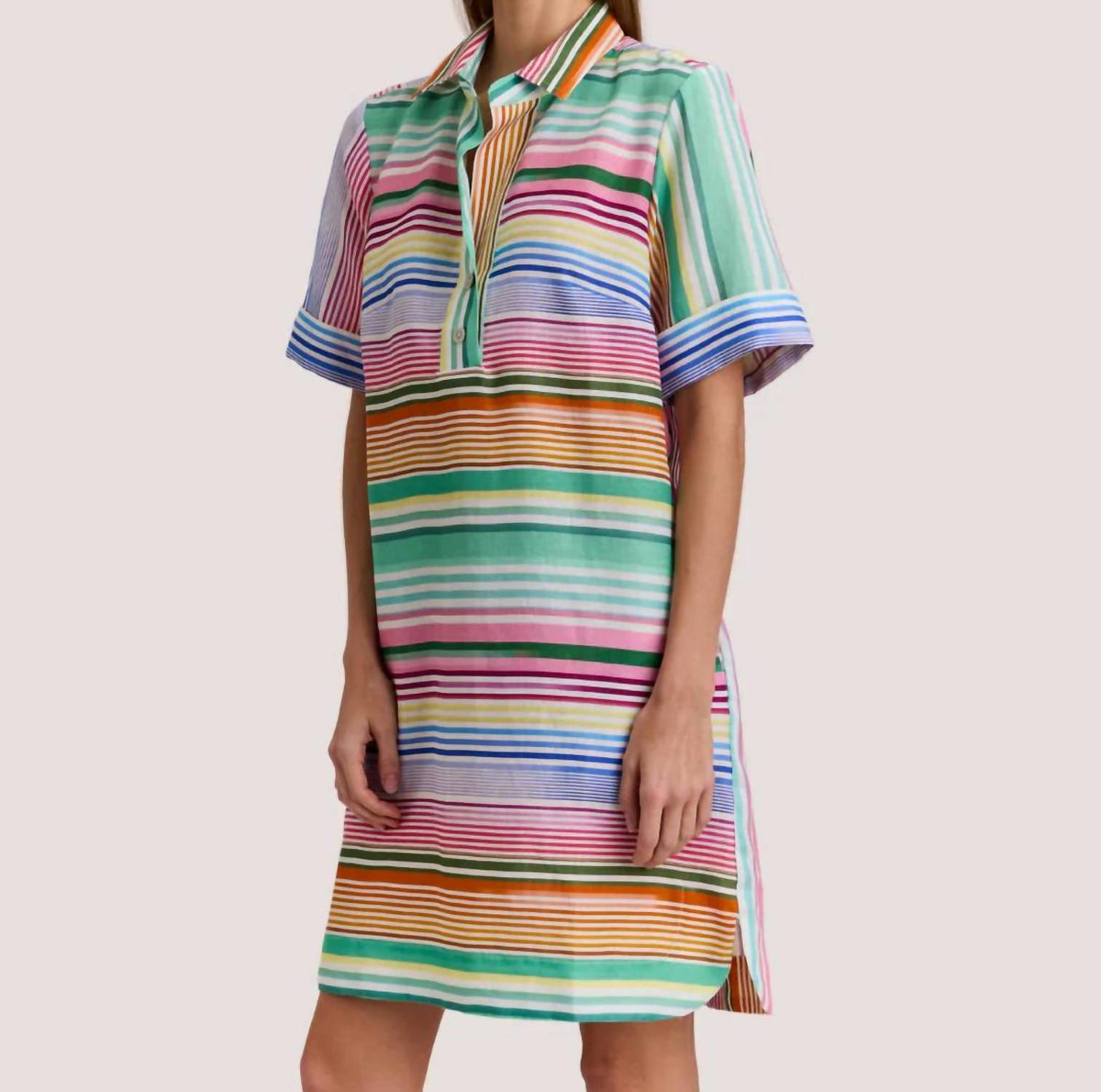 Hinson Wu - Aileen Linen Stripe Dress