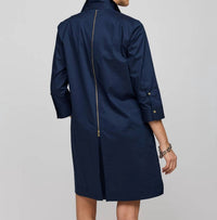 Hinson Wu - Alessa Sleeve Dress - blue - clothing - cotton - blend