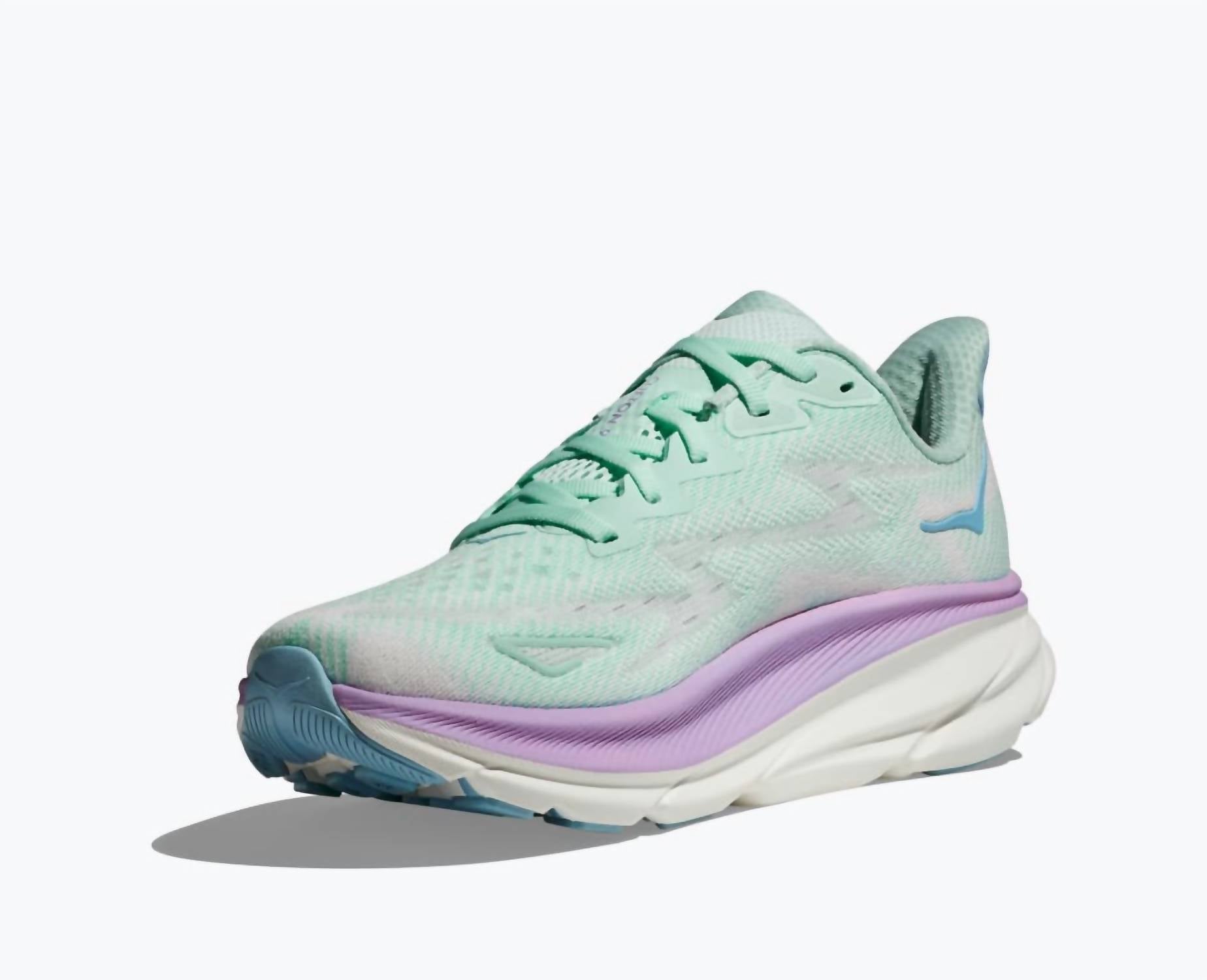 Hoka - Women's Clifton 9 Running Shoes - athletic - shoes - green - shoes