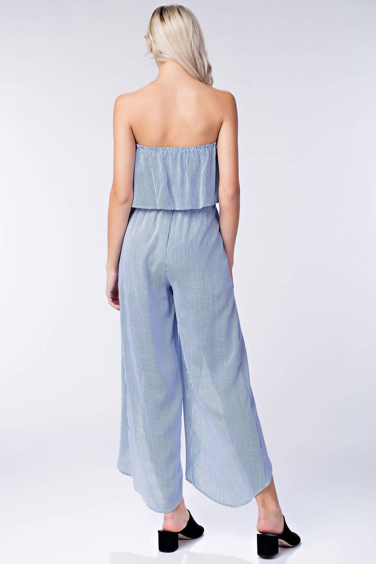 Honey Punch - All Aboard Striped Jumpsuit