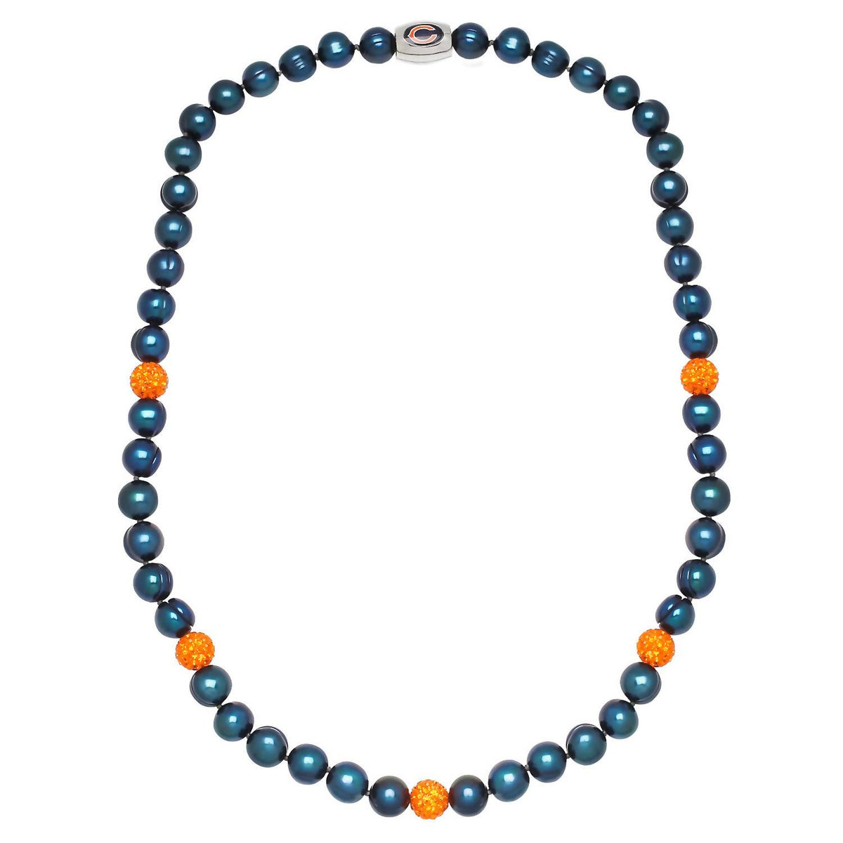 Honora - Chicago Bears Pearl & Crystal Necklace