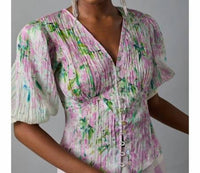 Hope For Flowers - Soft Corset Blouse - blouses - clothing - floral