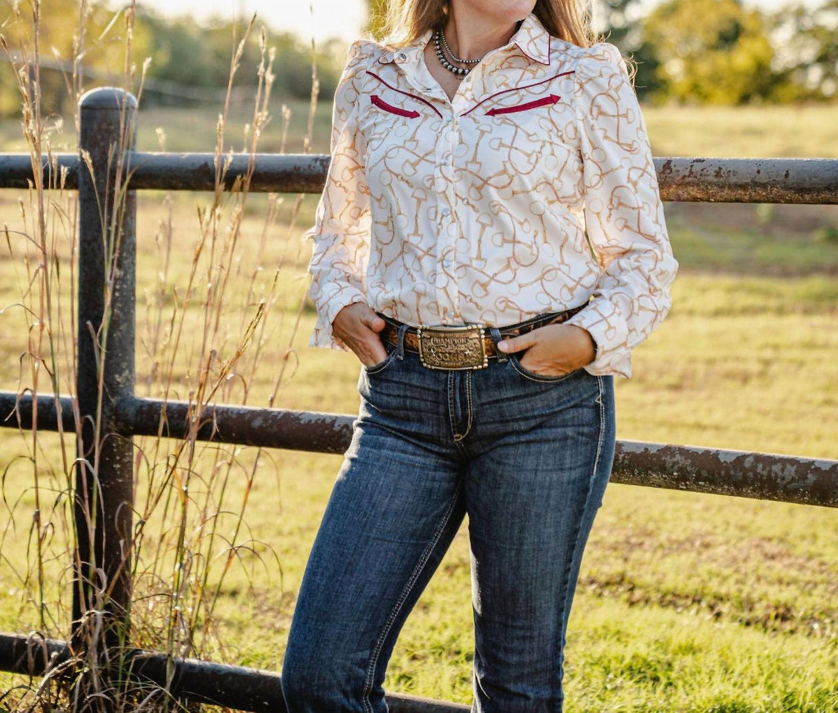 Howdy Hanny - Golden Bit Blouse