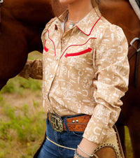 Howdy Hanny - Prairie Rodeo Snap Blouse