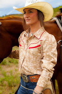 Howdy Hanny - Prairie Rodeo Snap Blouse