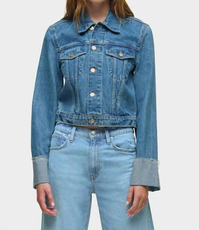 Hudson - Cuffed Crop Denim Jacket