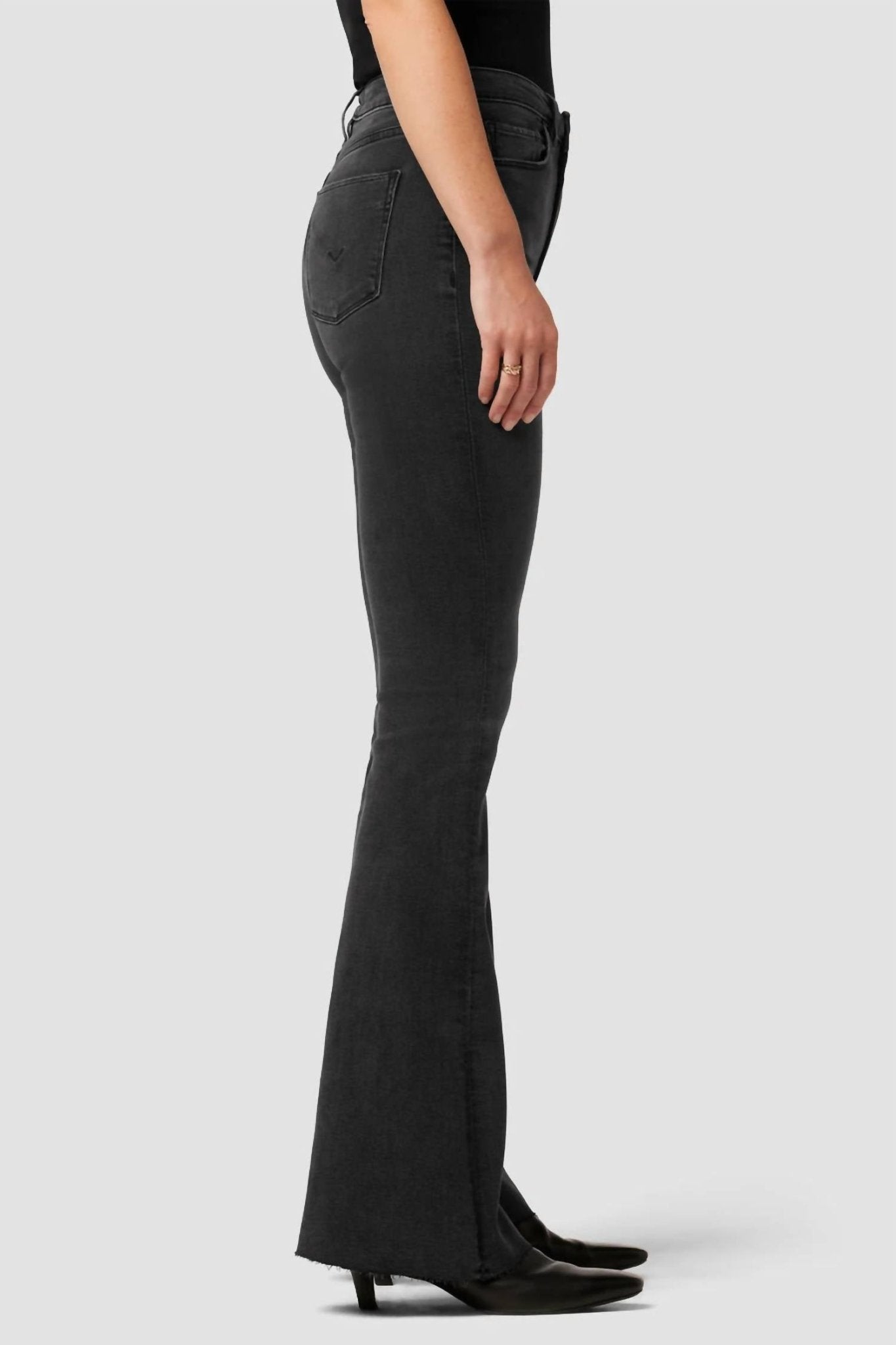 Hudson - Holly High Rise Flare Jean - clothing - grey - high - rise