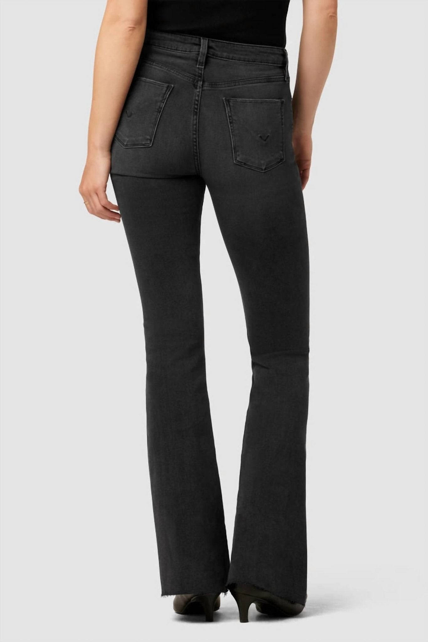 Hudson - Holly High Rise Flare Jean - clothing - grey - high - rise