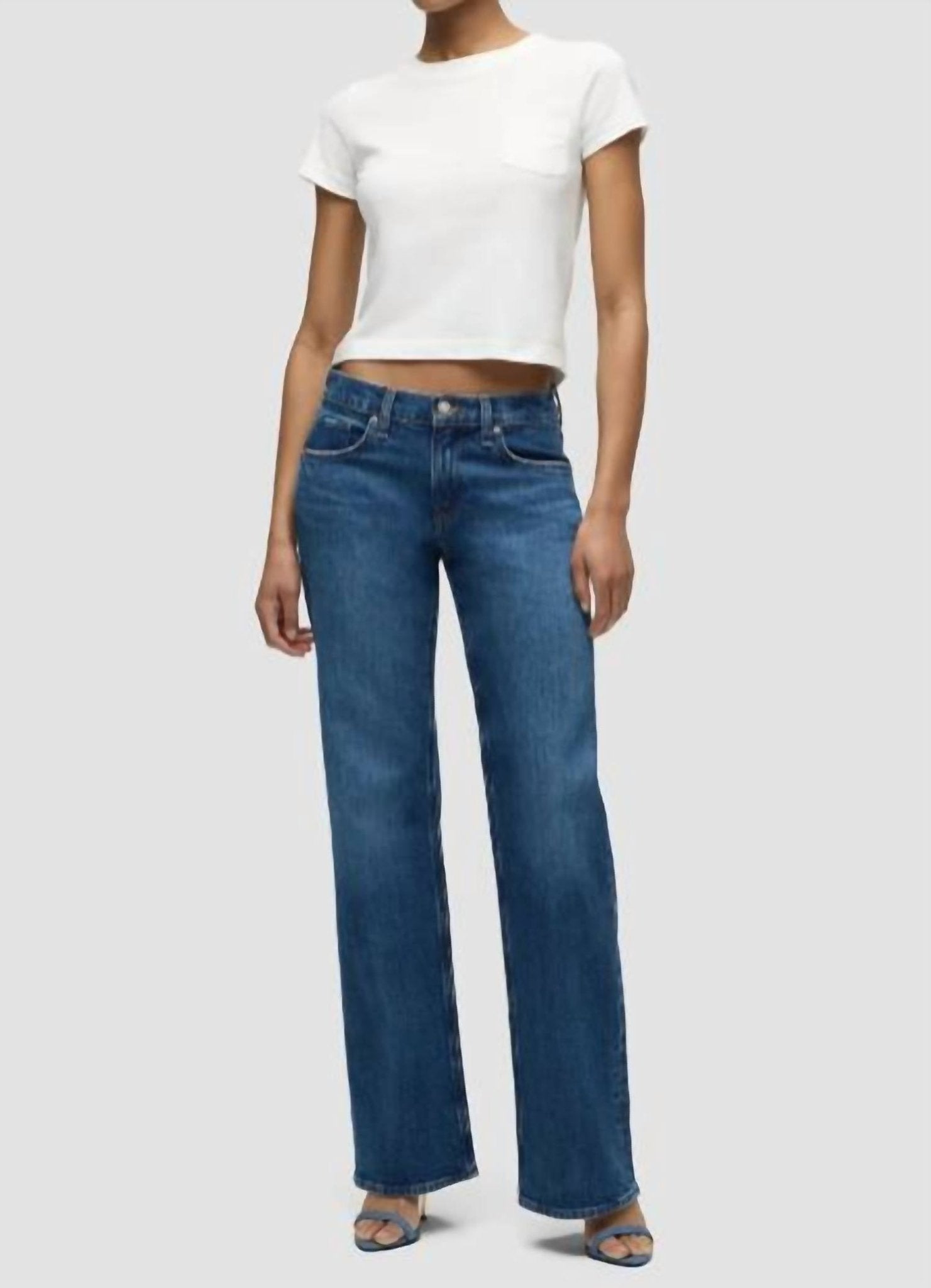 Hudson - Kelli Straight Leg Jean - blue - clothing - jeans