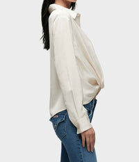 Hudson - Long Sleeve Knotted Button Down Shirt