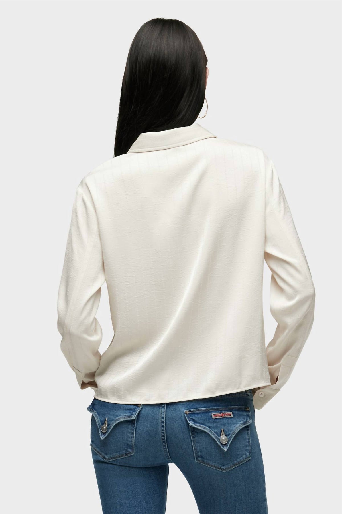 Hudson - Long Sleeve Knotted Button Down Shirt