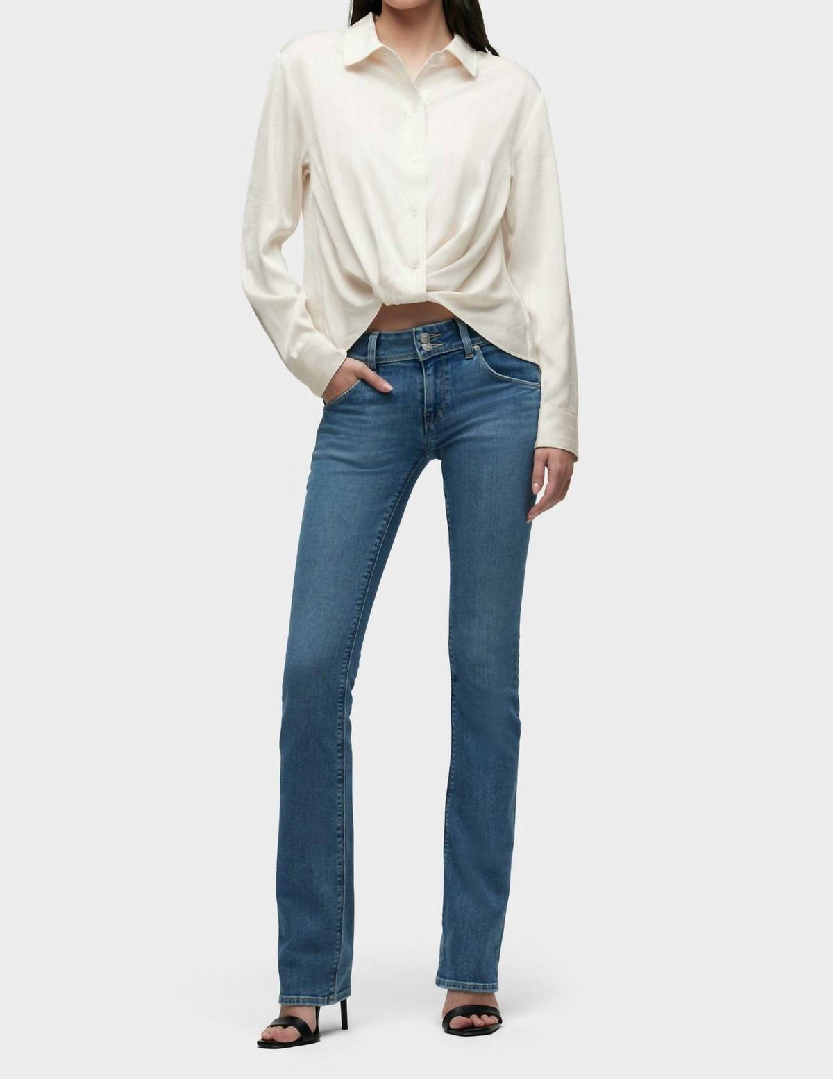 Hudson - Long Sleeve Knotted Button Down Shirt