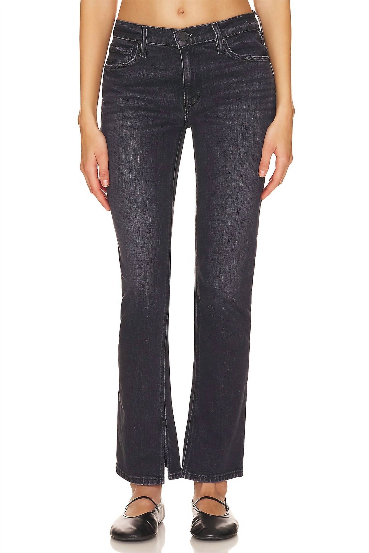 Hudson - Nico Mid Rise Straight Jeans