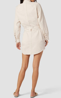 Hudson - oversized shirt dress - beige - casual - dress - clothing